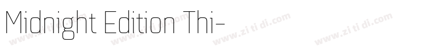 Midnight Edition Thi字体转换